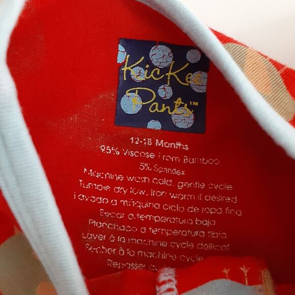 Kickee Pants Bamboo Sleeper Long Sleeve Snap Close Red Bird Baby 12-18mo FLAWED - Picture 6 of 6